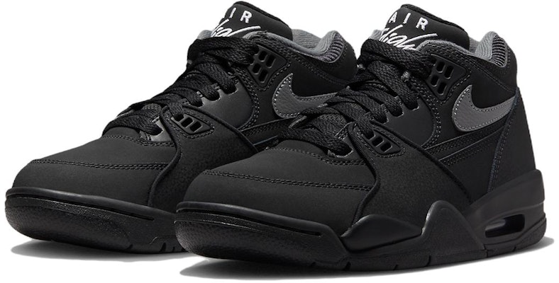 (Youth) Nike Air Flight 89 'Black Grey' HF0406-014 Lookbook (Youth) Nike Air Flight 89 'Black Grey' HF0406-014