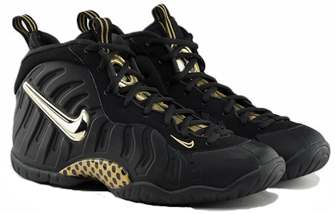 (JR) 耐克Air Foamposite Pro '黑色金属金' 644792-010 Lookbook (JR) 耐克Air Foamposite Pro '黑色金属金' 644792-010