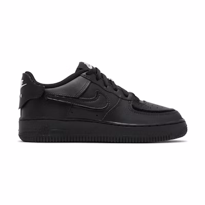 (Youth) Nike Air Force 1/1 'Black Bright Crimson'