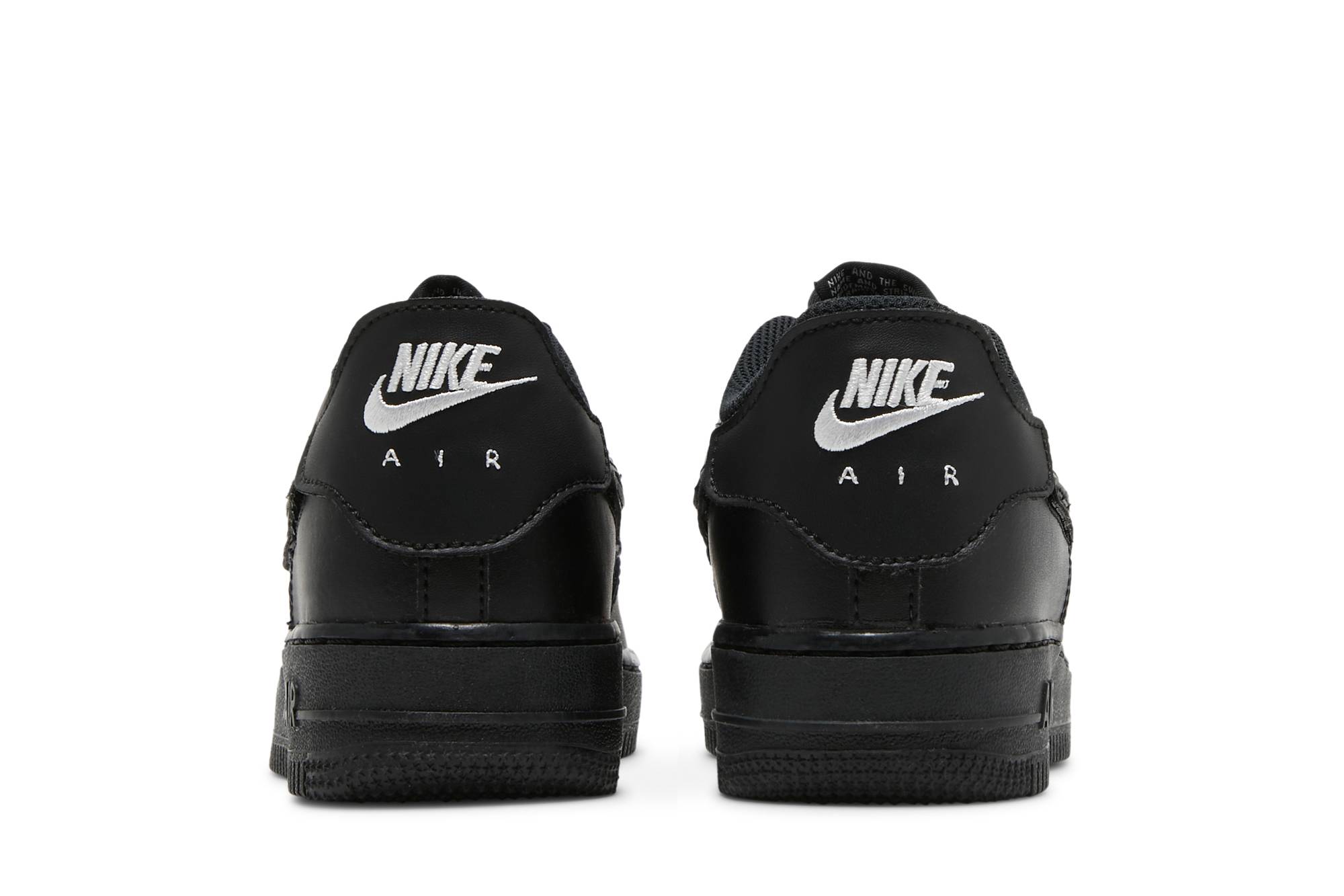 Details for (JR) Nike Air Force 1/1 'Hitam Bright Crimson' DB1856-001