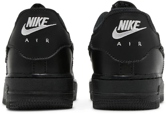 (JR) Nike Air Force 1/1 'Negro Brillante Carmesí' DB1856-001 Details for (JR) Nike Air Force 1/1 'Negro Brillante Carmesí' DB1856-001