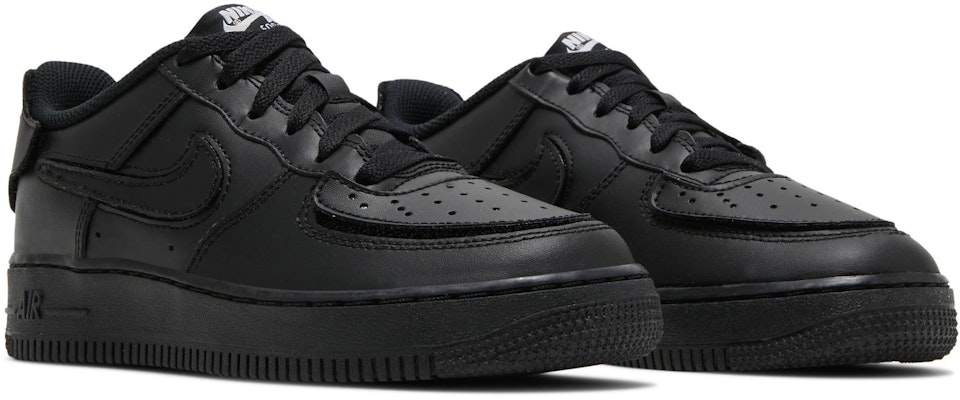 (JR) Nike Air Force 1/1 'Negro Brillante Carmesí' DB1856-001 Cheap (JR) Nike Air Force 1/1 'Negro Brillante Carmesí' DB1856-001