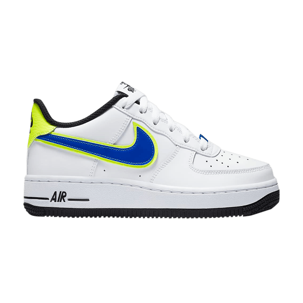 Buy Youth Nike Air Force 1 07 GS Volt Racer Blue DB1555 100 Novelship