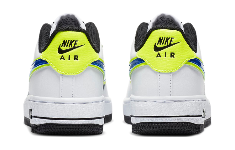 Shop (JR) Nike Air Force 1 '07 GS 'Volt Racer Blue' – Kasut Kanak-kanak volt biru neon. DB1555-100