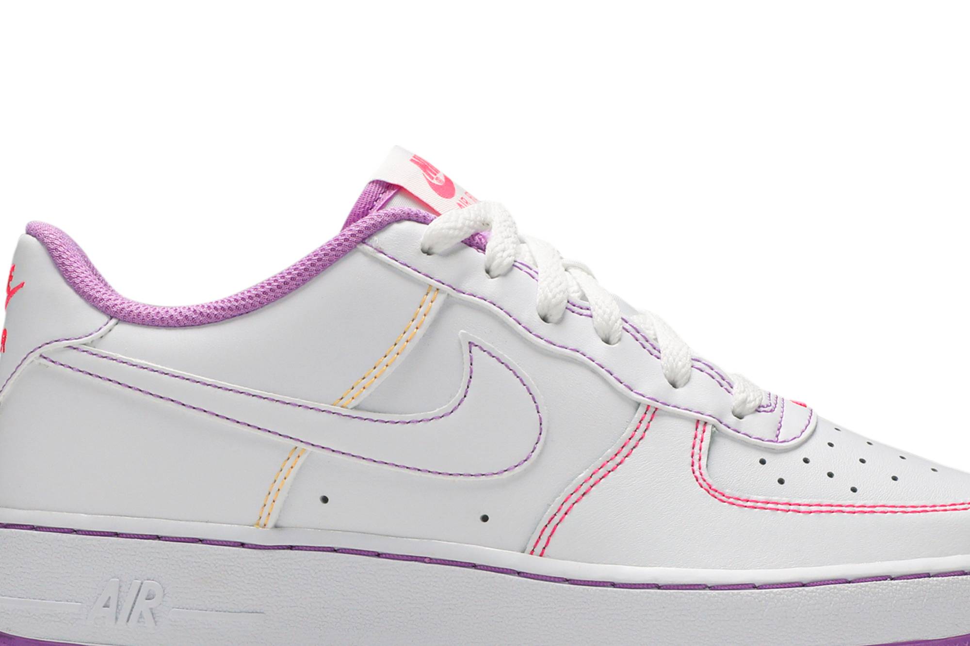 (Youth) Nike Air Force 1 '07 Low GS 'Contrast Stitch - Fuchsia Glow' 圖 2
