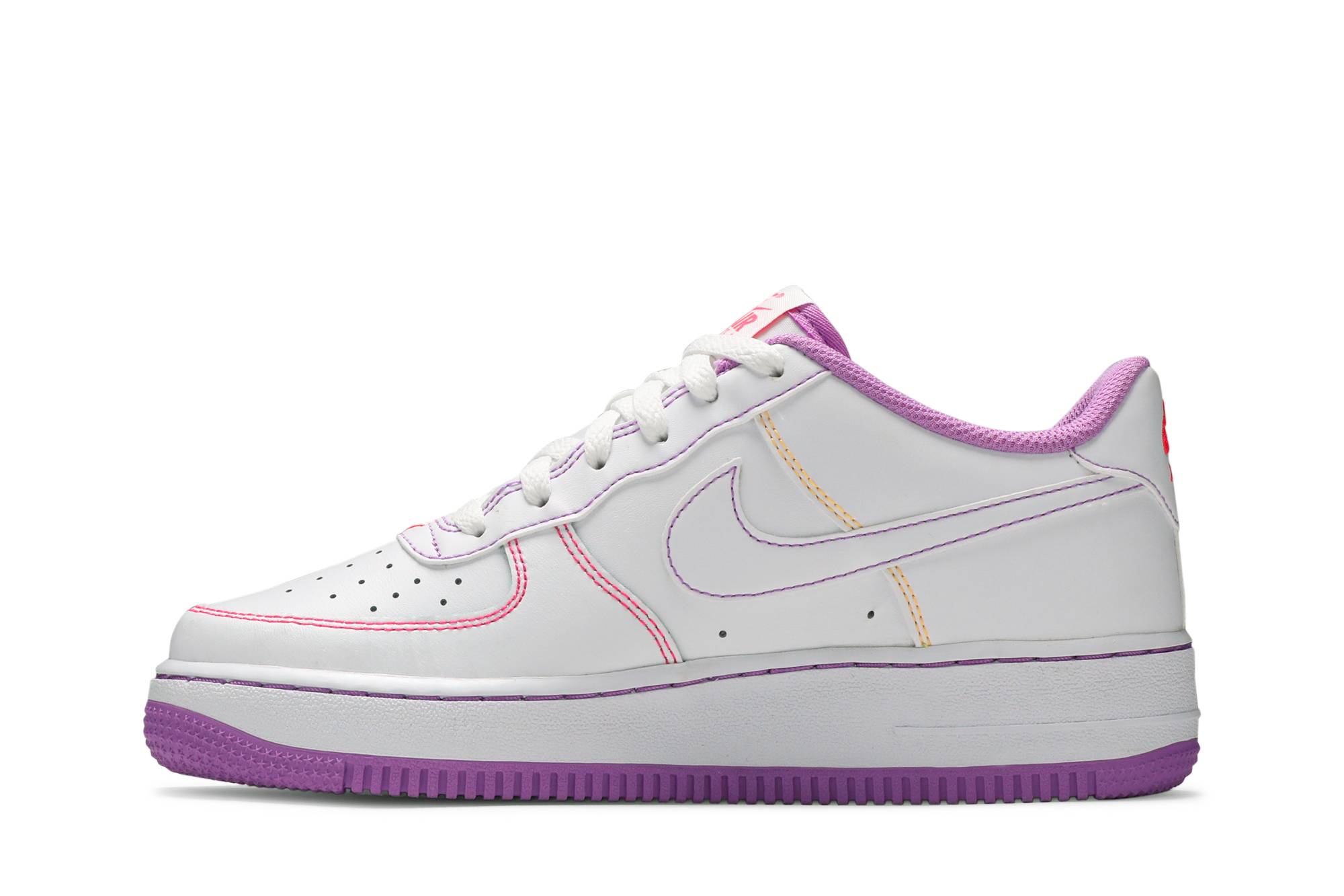 (Youth) Nike Air Force 1 '07 Low GS 'Contrast Stitch - Fuchsia Glow' 圖 3