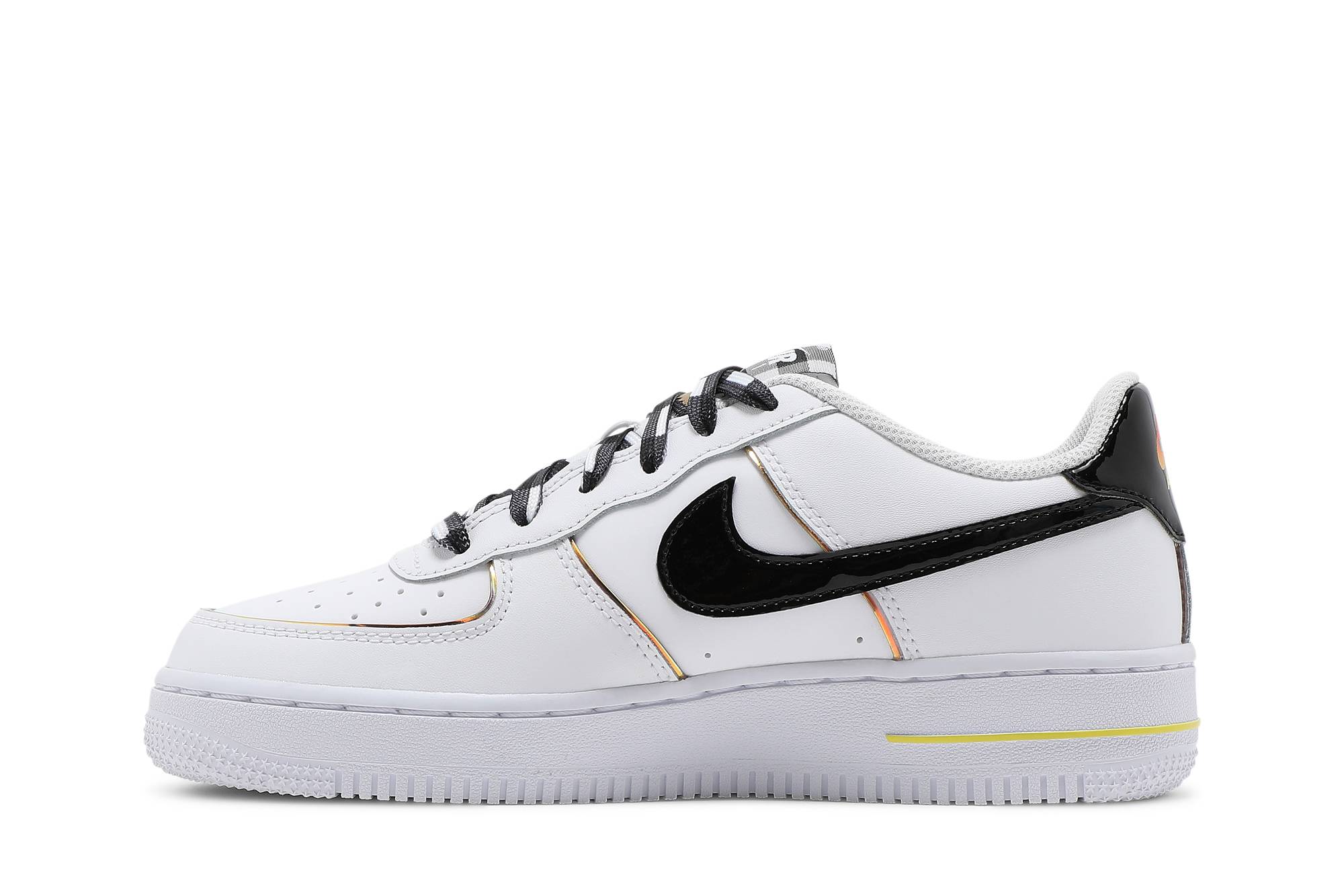 Lookbook 耐吉 Air Force 1 Low Fresh 漸變 低幫 板鞋 GS 白黑