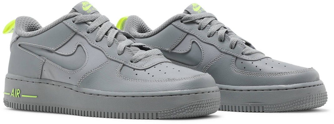 Nike Air Force 1 低筒 3M反光 戶外潮流 球鞋 GS 灰綠 Cheap Nike Air Force 1 低筒 3M反光 戶外潮流 球鞋 GS 灰綠