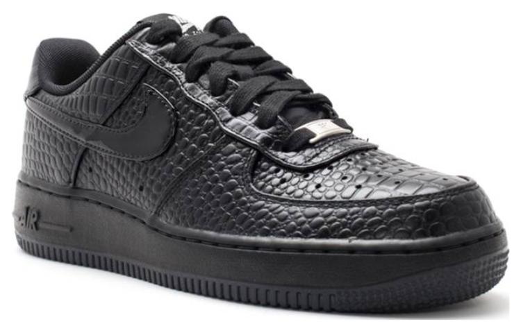 (Youth) Nike Air Force 1 '07 Prm 'Black Metallic Silver' 圖 2
