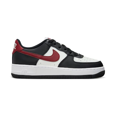 (Youth) Nike Air Force 1 'Black Dark Team Red'