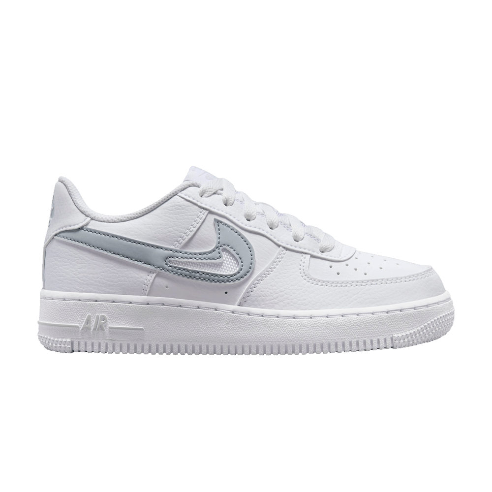 Buy (JR) Nike Air Force 1 'Cut Out Swoosh - Putih Photon Dust' FQ2413-100