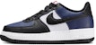 (JR) Nike Air Force 1 'Midnight Navy Black Mesh' - Biru Tengah Malam Hitam Jaring HJ9201-400