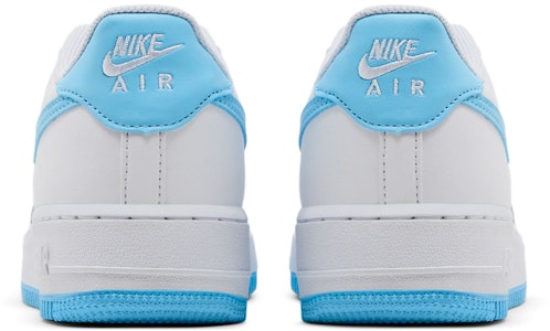 (JR) Nike Air Force 1 'Blanco Azul Acuario' FV5948-107 Details for (JR) Nike Air Force 1 'Blanco Azul Acuario' FV5948-107