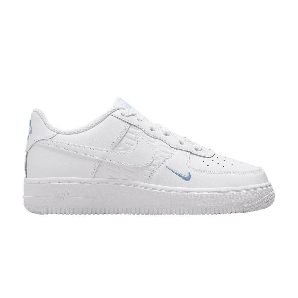 (Youth) Nike Air Force 1 'White Light Armoury Blue' IH4475-100