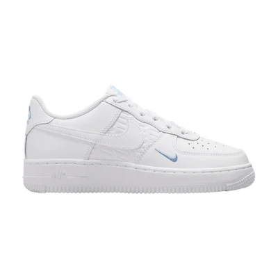 (Youth) Nike Air Force 1 'White Light Armoury Blue'