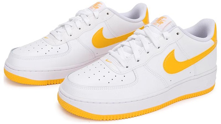 (JR) Nike Air Force 1 'Putih University Gold' FV5948-109 Sizing (JR) Nike Air Force 1 'Putih University Gold' FV5948-109