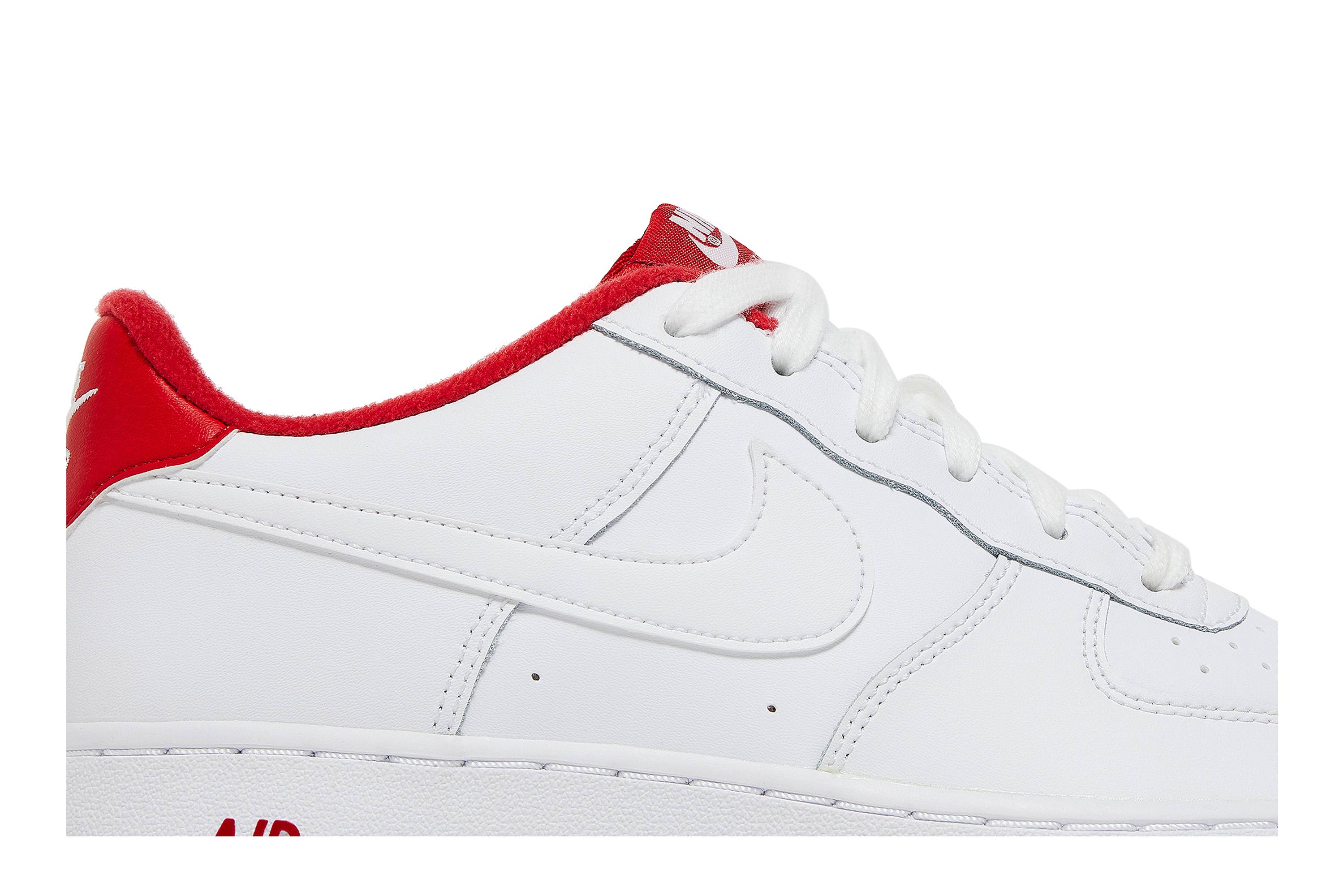 Buy Youth Nike Air Force 1 White University Red CD6915 101 Novelship