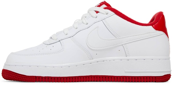 Nike Air Force 1 低筒 板鞋 童鞋 白紅 Lookbook Nike Air Force 1 低筒 板鞋 童鞋 白紅