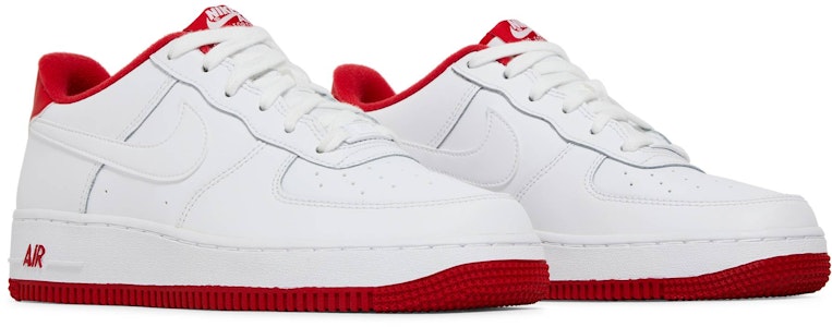 Nike Air Force 1 低筒 板鞋 童鞋 白紅 Cheap Nike Air Force 1 低筒 板鞋 童鞋 白紅