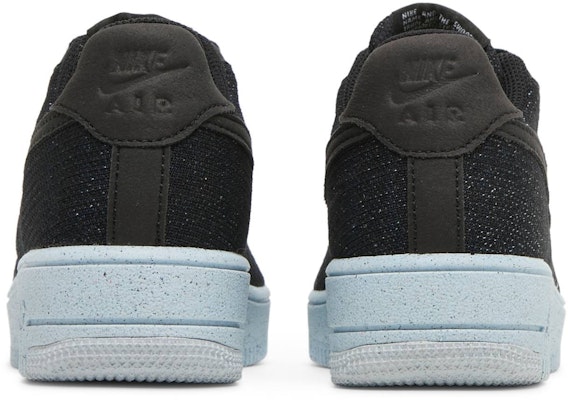 (JR) 耐克空军一号火山飞织 '黑色蓝纹大麻' DH3375-001 Details for (JR) 耐克空军一号火山飞织 '黑色蓝纹大麻' DH3375-001