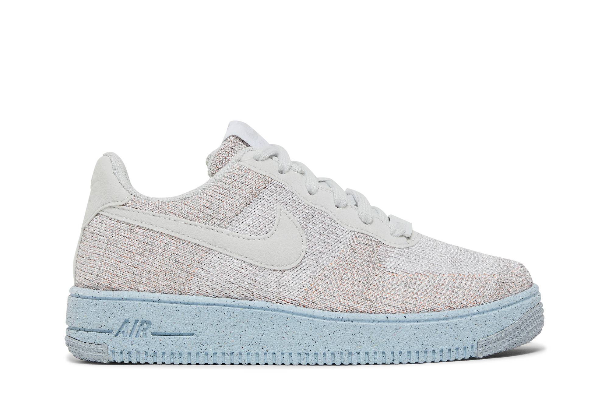 Buy Nike Air Force 1 Low Crater Flyknit 編織 經典休閒 透氣 低幫 板鞋 GS 米白藍