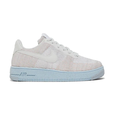 (Youth) Nike Air Force 1 Crater Flyknit 'White Chambray Blue'