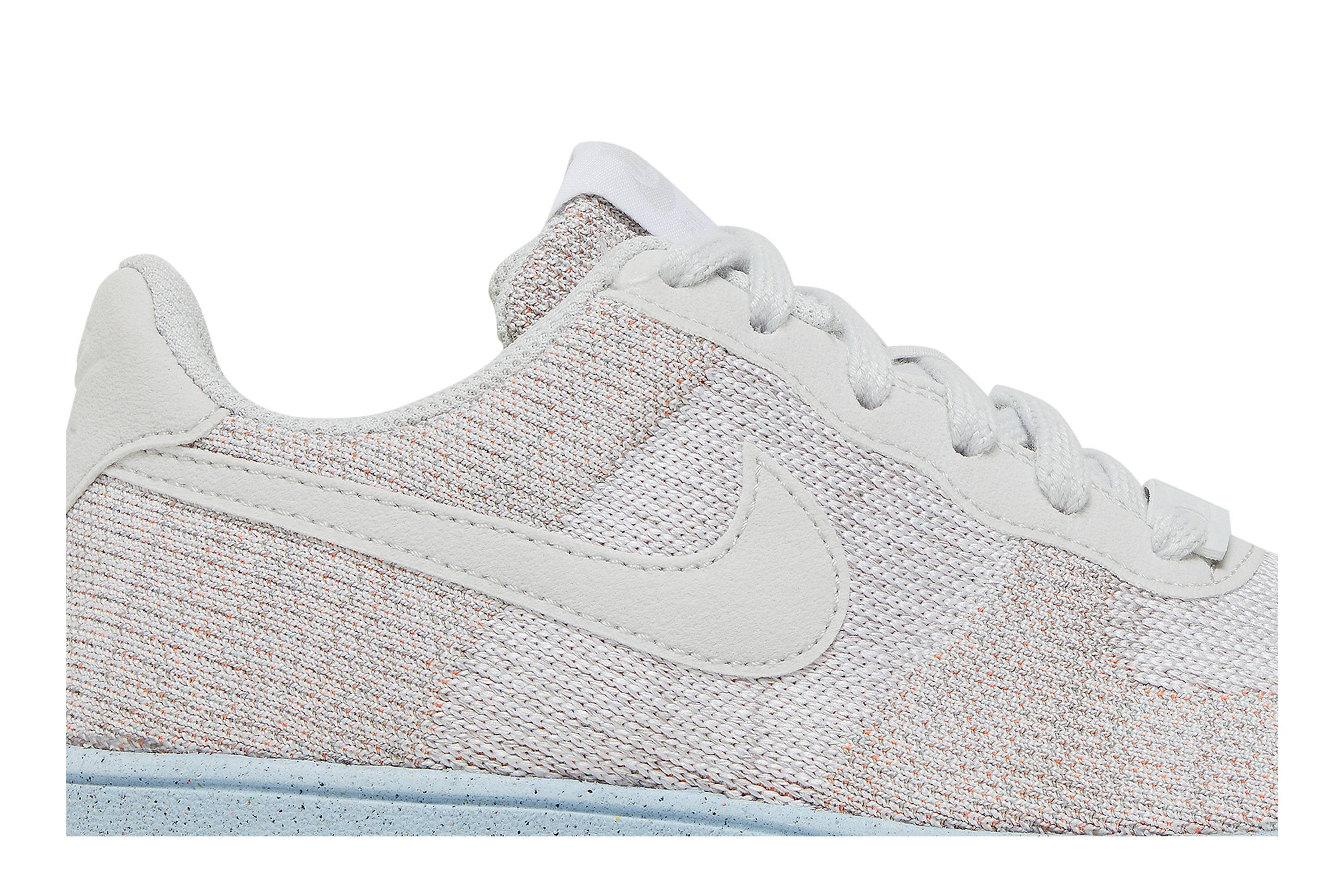 Order Nike Air Force 1 Low Crater Flyknit 編織 經典休閒 透氣 低幫 板鞋 GS 米白藍