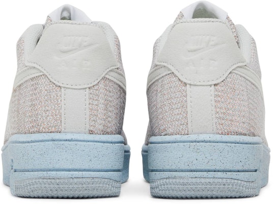 Nike Air Force 1 Low Crater Flyknit 編織 經典休閒 透氣 低幫 板鞋 GS 米白藍 Details for Nike Air Force 1 Low Crater Flyknit 編織 經典休閒 透氣 低幫 板鞋 GS 米白藍
