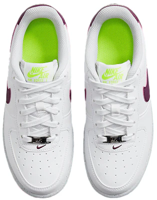 Nike Air Force 1 低筒 板鞋 GS 白紫色 Shop Nike Air Force 1 低筒 板鞋 GS 白紫色