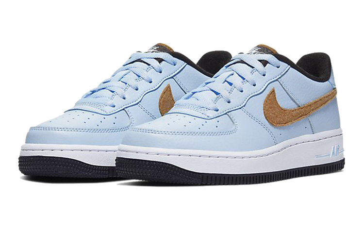 Lookbook (JR) Nike Air Force 1 Felt 'Biru Celestine Emas' BV6058-400