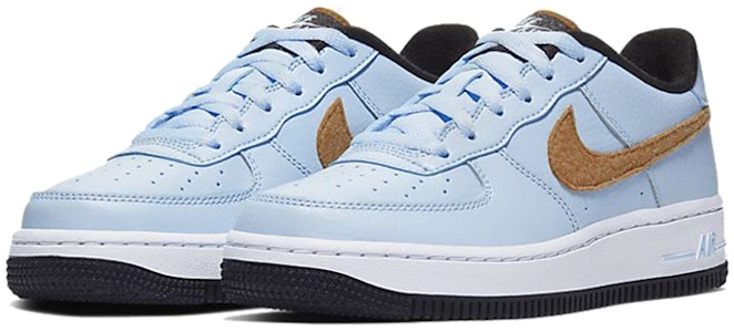 Nike Air Force 1 低筒 氈布 板鞋 GS 天藍 Lookbook Nike Air Force 1 低筒 氈布 板鞋 GS 天藍