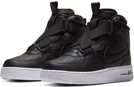 (JR) Nike Air Force 1 High 'Black' Hitam BQ3598-001 Lookbook (JR) Nike Air Force 1 High 'Black' Hitam BQ3598-001