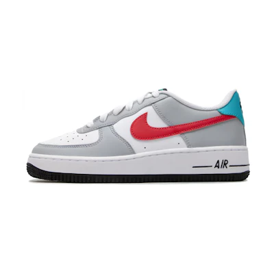 (Youth) Nike Air Force 1 LE 'Grey Red Blue'