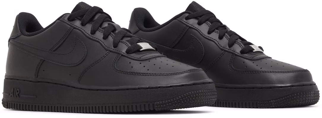 Nike Air Force 1 低筒減震防滑運動鞋 (GS) 黑色 Cheap Nike Air Force 1 低筒減震防滑運動鞋 (GS) 黑色