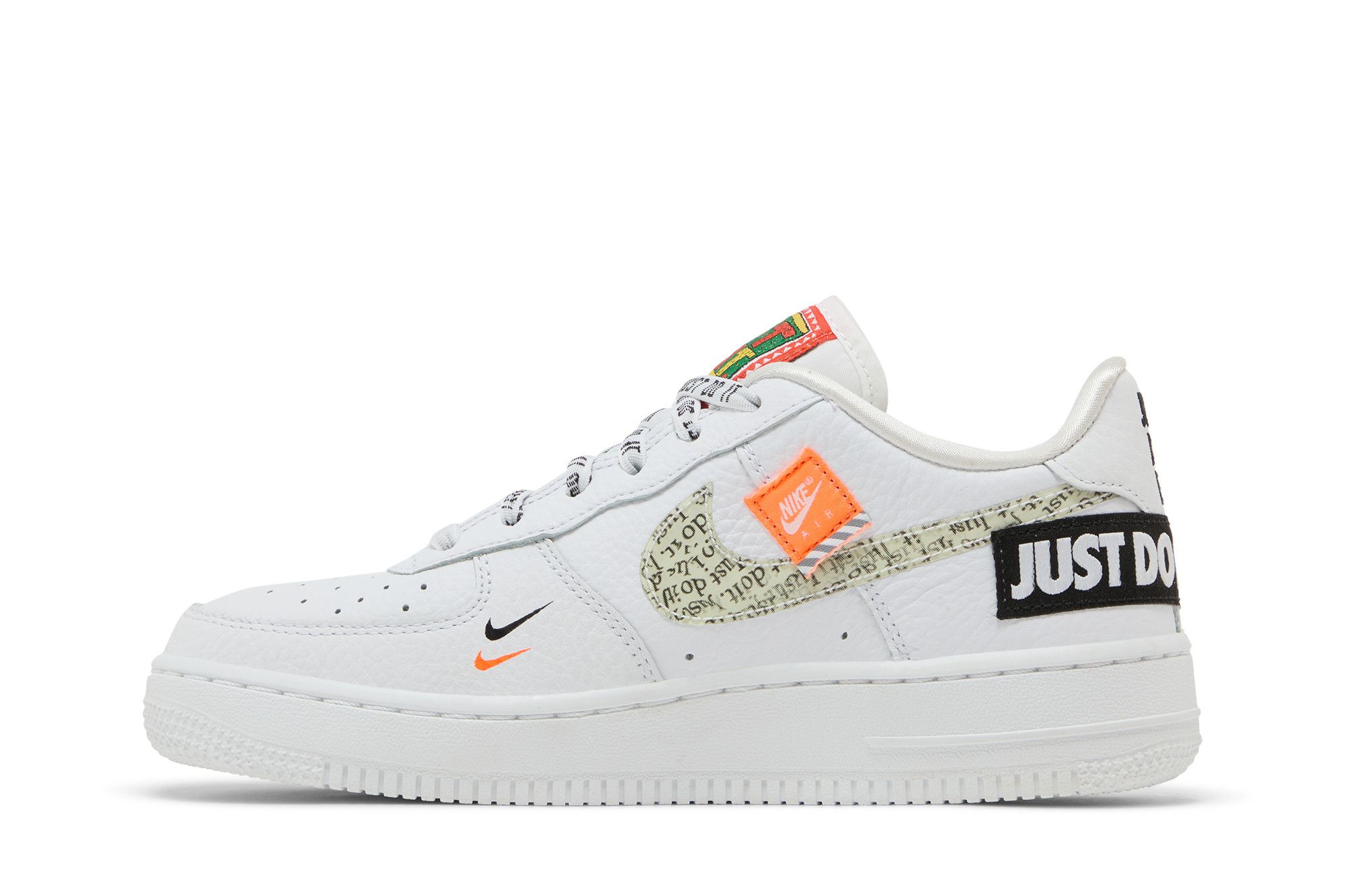 Lookbook Nike Air Force 1 Low Just Do It Pack 空軍一號 塗鴉 低筒 板鞋 GS 白黑