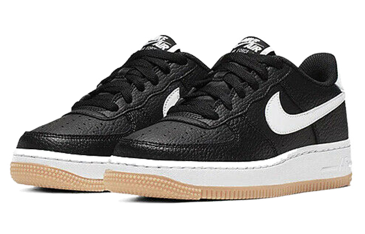 Lookbook Nike Air Force 1 低筒 板鞋 GS 黑白