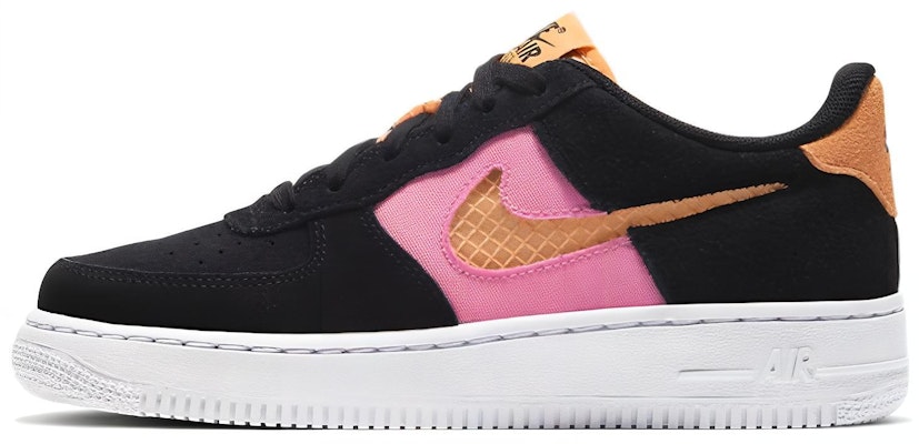 (JR) Nike Air Force 1 Rendah 'Hitam Lotus Merah Jambu' CJ4093-002 Buy (JR) Nike Air Force 1 Rendah 'Hitam Lotus Merah Jambu' CJ4093-002