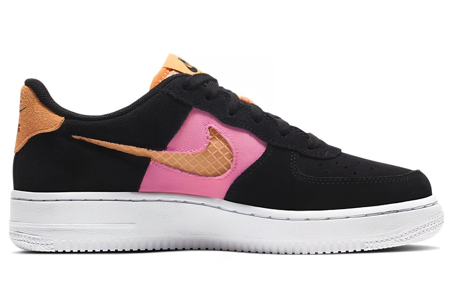 Order (JR) Nike Air Force 1 Rendah 'Hitam Lotus Merah Jambu' CJ4093-002