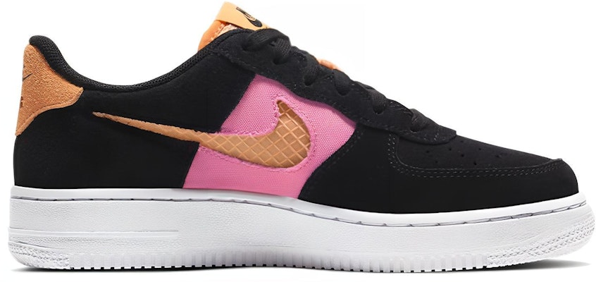 (JR) Nike Air Force 1 Rendah 'Hitam Lotus Merah Jambu' CJ4093-002 Order (JR) Nike Air Force 1 Rendah 'Hitam Lotus Merah Jambu' CJ4093-002