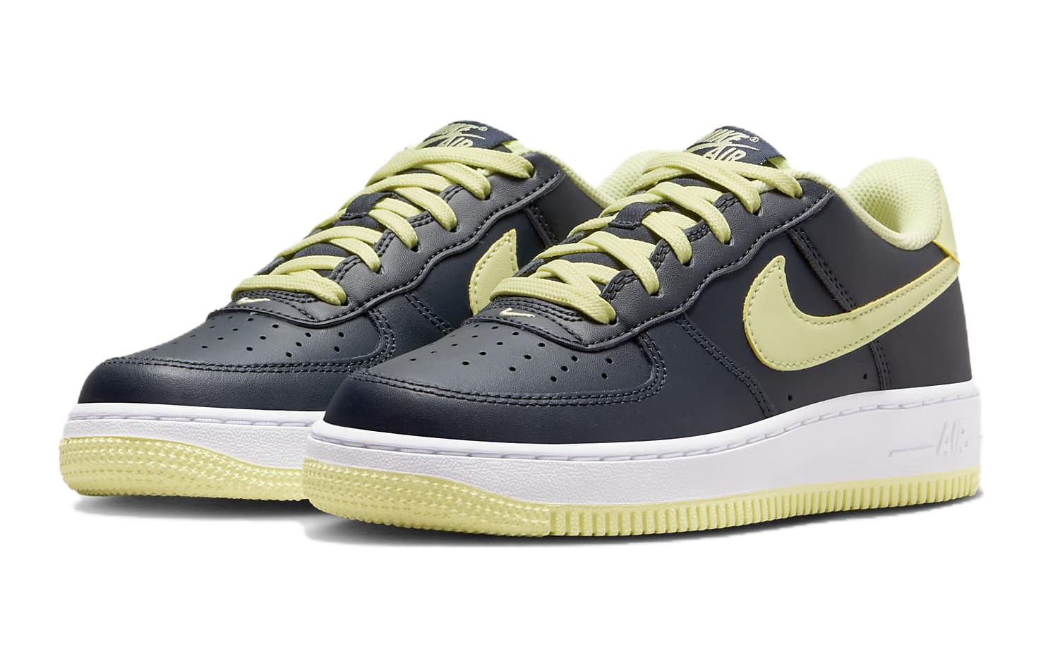 Lookbook (JR) 耐克 空军1号低帮 '深海军蓝青柠' CT3839-400