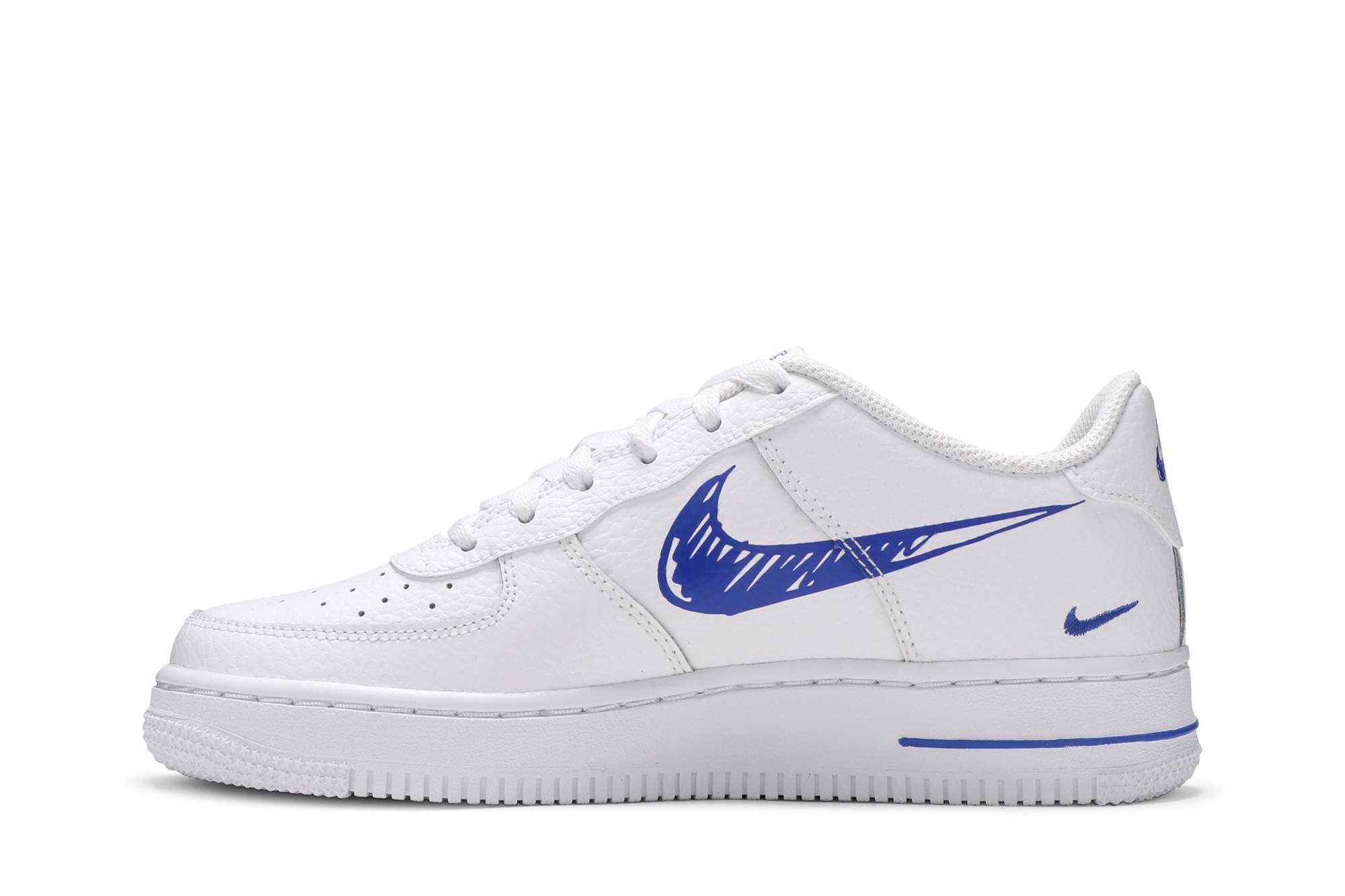 Lookbook (JR) Nike Air Force 1 Low 'Doodle Swoosh - Blanco Racer Azul' DM3177-102