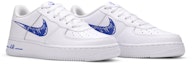 Cheap (JR) Nike Air Force 1 Low 'Doodle Swoosh - Blanco Racer Azul' DM3177-102