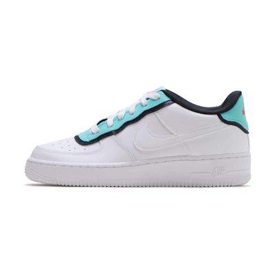 (Youth) Nike Air Force 1 Low 'Double Layer - Aqua Black'