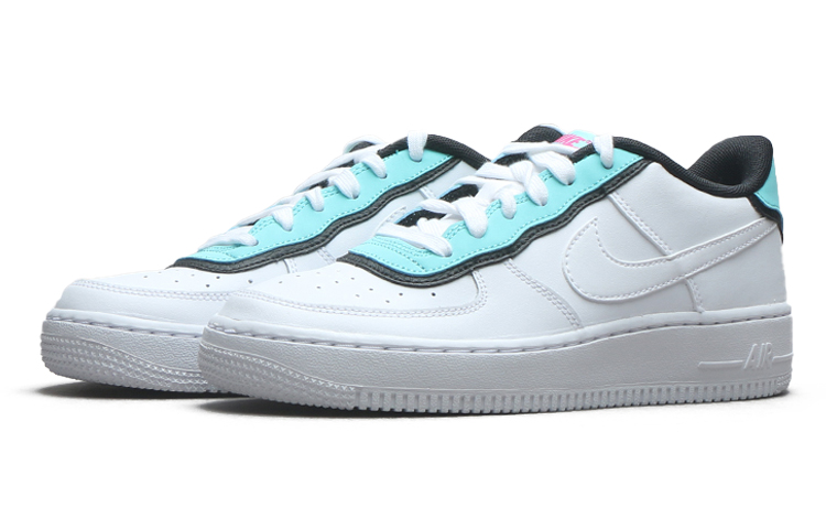 (Youth) Nike Air Force 1 Low 'Double Layer - Aqua Black' 圖 3