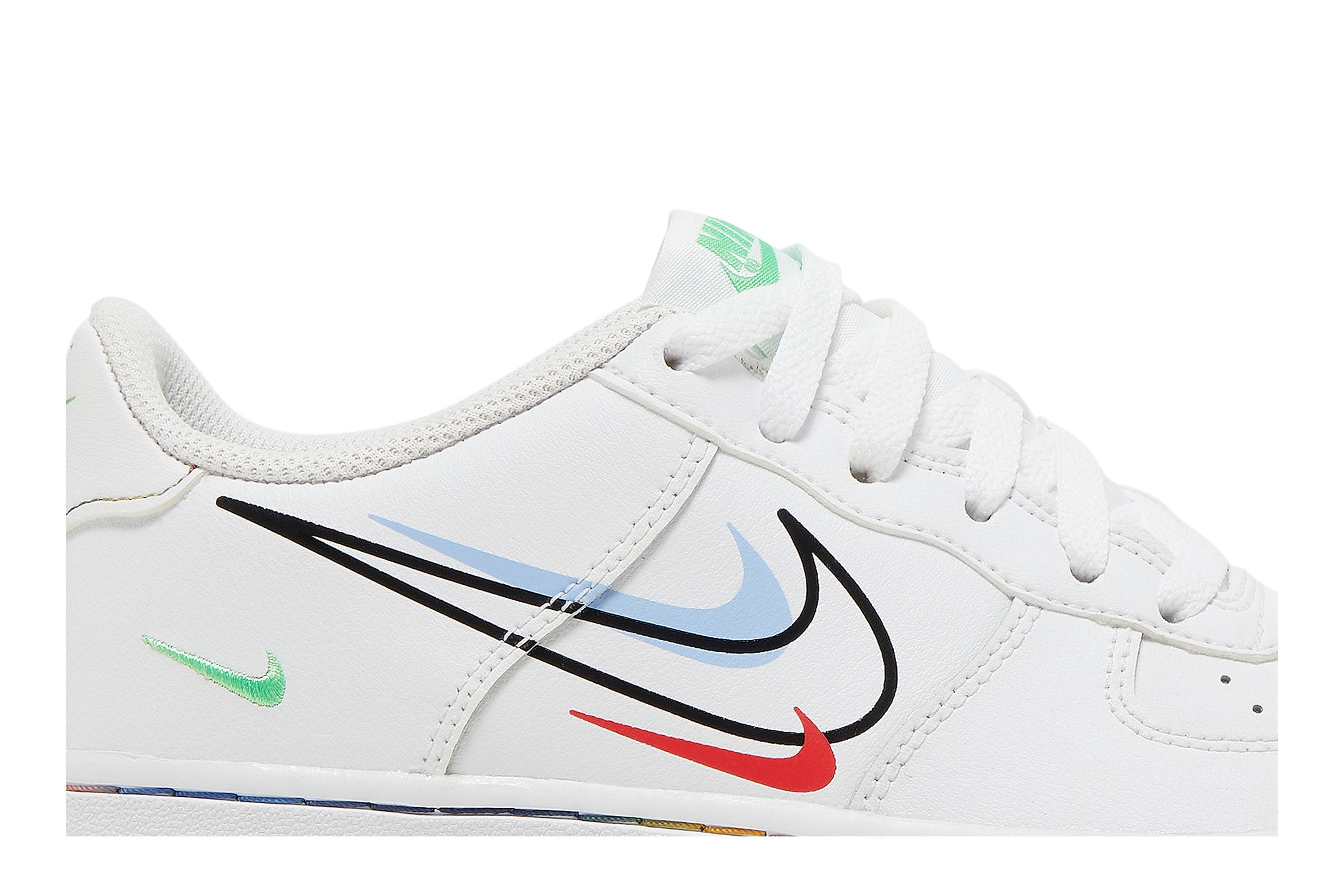 Order (JR) 나이키 에어 포스 1 로우 '멀티 스우시' DM9473-100