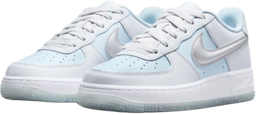 (Youth) Nike Air Force 1 Low 'Pure Platinum Glacier Blue' HQ3249-043 Shop (Youth) Nike Air Force 1 Low 'Pure Platinum Glacier Blue' HQ3249-043