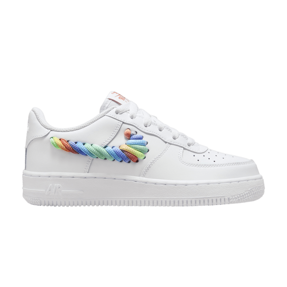 Air force 1 rainbow swoosh on sale