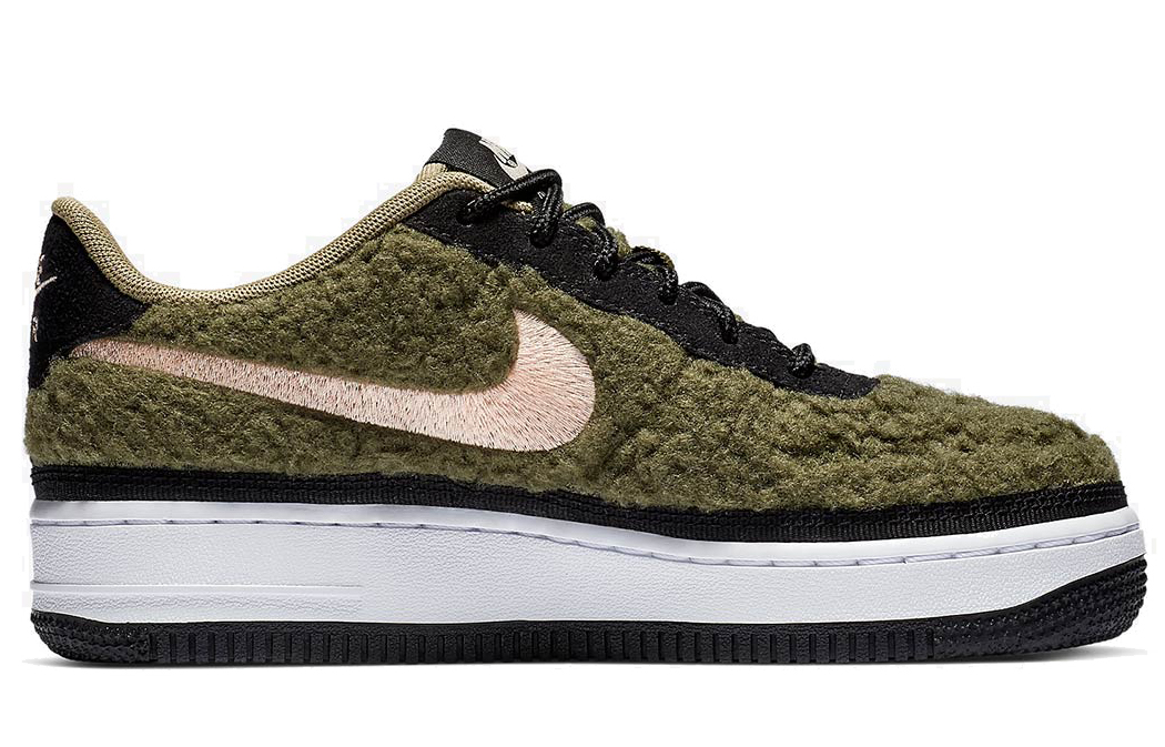 Order (JR) Nike Air Force 1 Low 'Shearling' Lelaki/Wanita Kasut Stylish AV6673-300