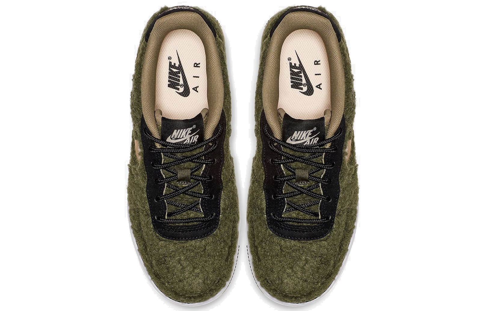 Shop (JR) Nike Air Force 1 Low 'Shearling' Lelaki/Wanita Kasut Stylish AV6673-300