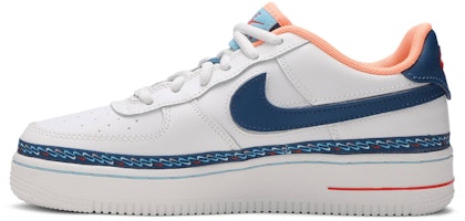 Nike Air Force 1 Low Mini Swoosh 換鉤 輕便 低筒 板鞋 GS 白藍 Lookbook Nike Air Force 1 Low Mini Swoosh 換鉤 輕便 低筒 板鞋 GS 白藍